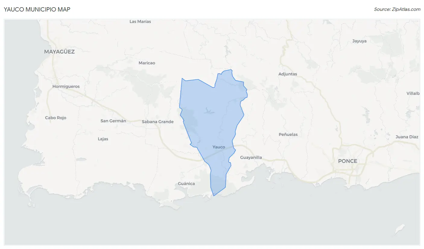 Yauco Municipio Map