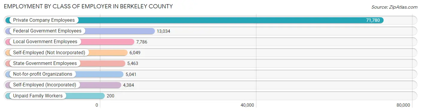 Employment by Class of Employer in Berkeley County
