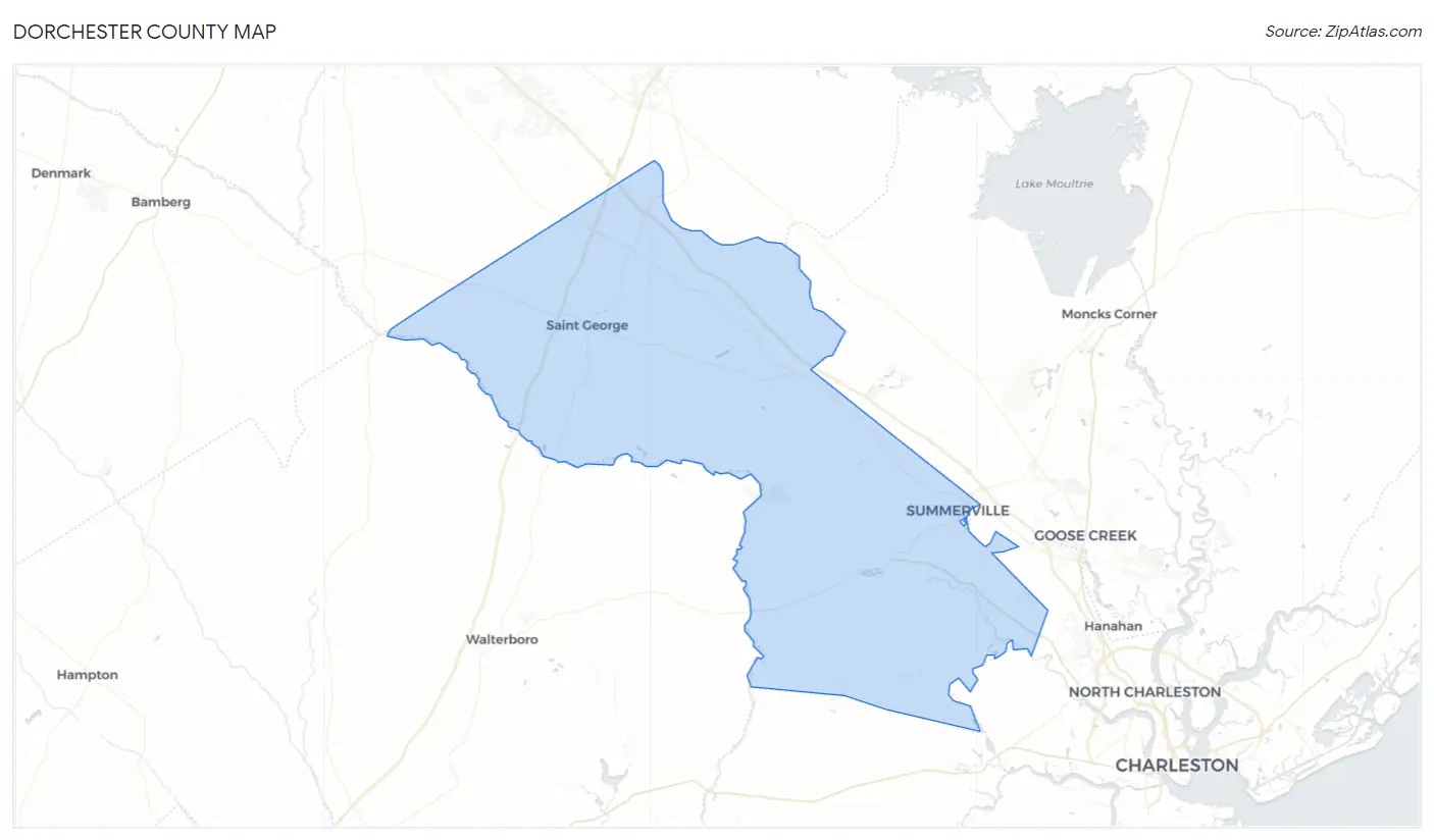 Dorchester County Map