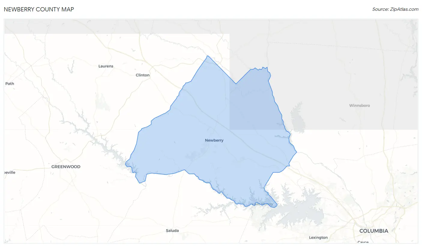 Newberry County Map
