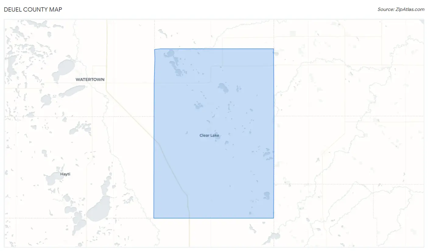 Deuel County Map