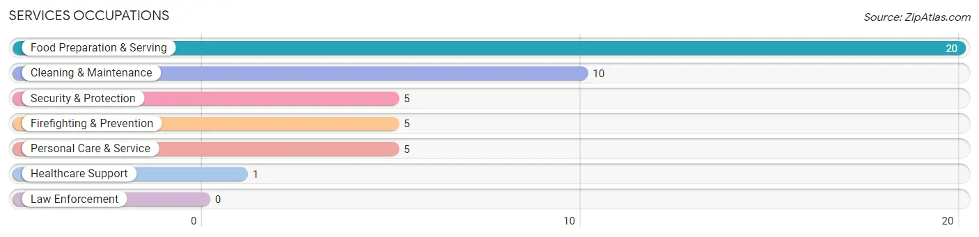 Services Occupations in Harding County