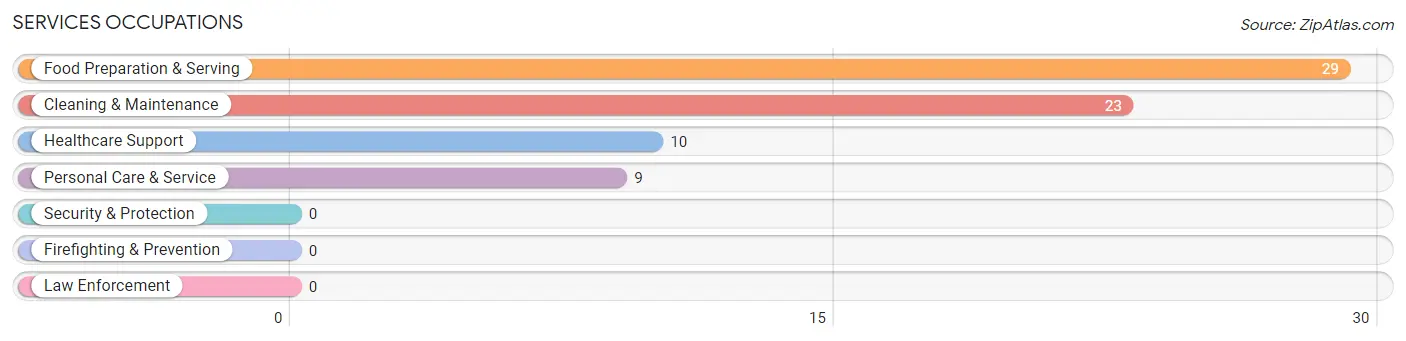 Services Occupations in Hyde County