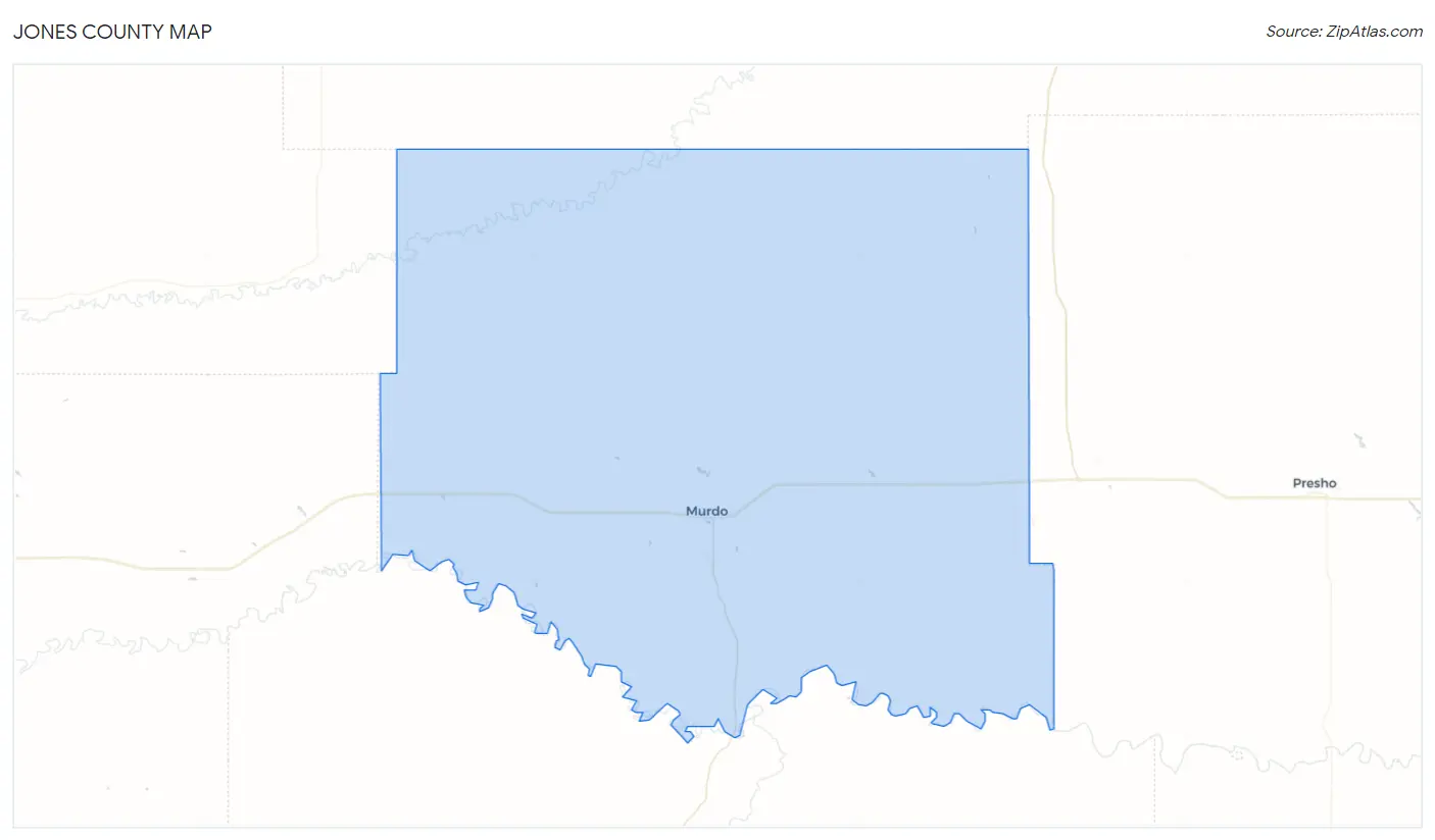 Jones County Map