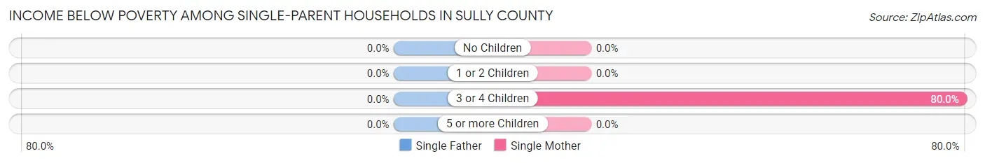Income Below Poverty Among Single-Parent Households in Sully County
