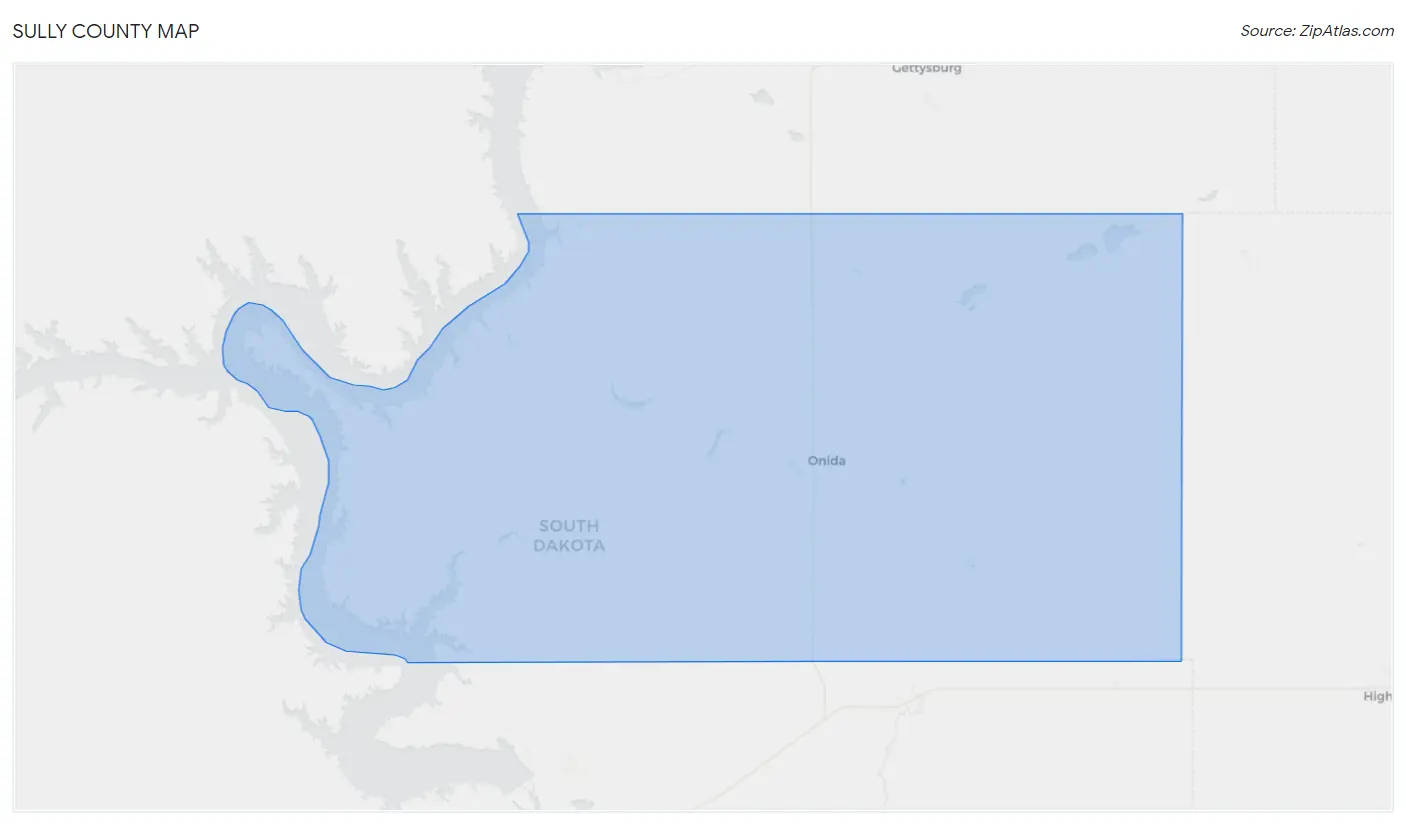Sully County Map