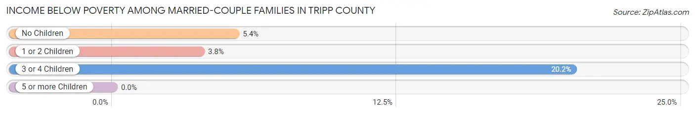 Income Below Poverty Among Married-Couple Families in Tripp County