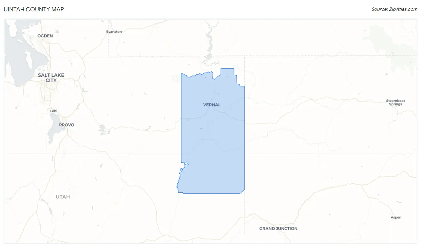 Uintah County Map