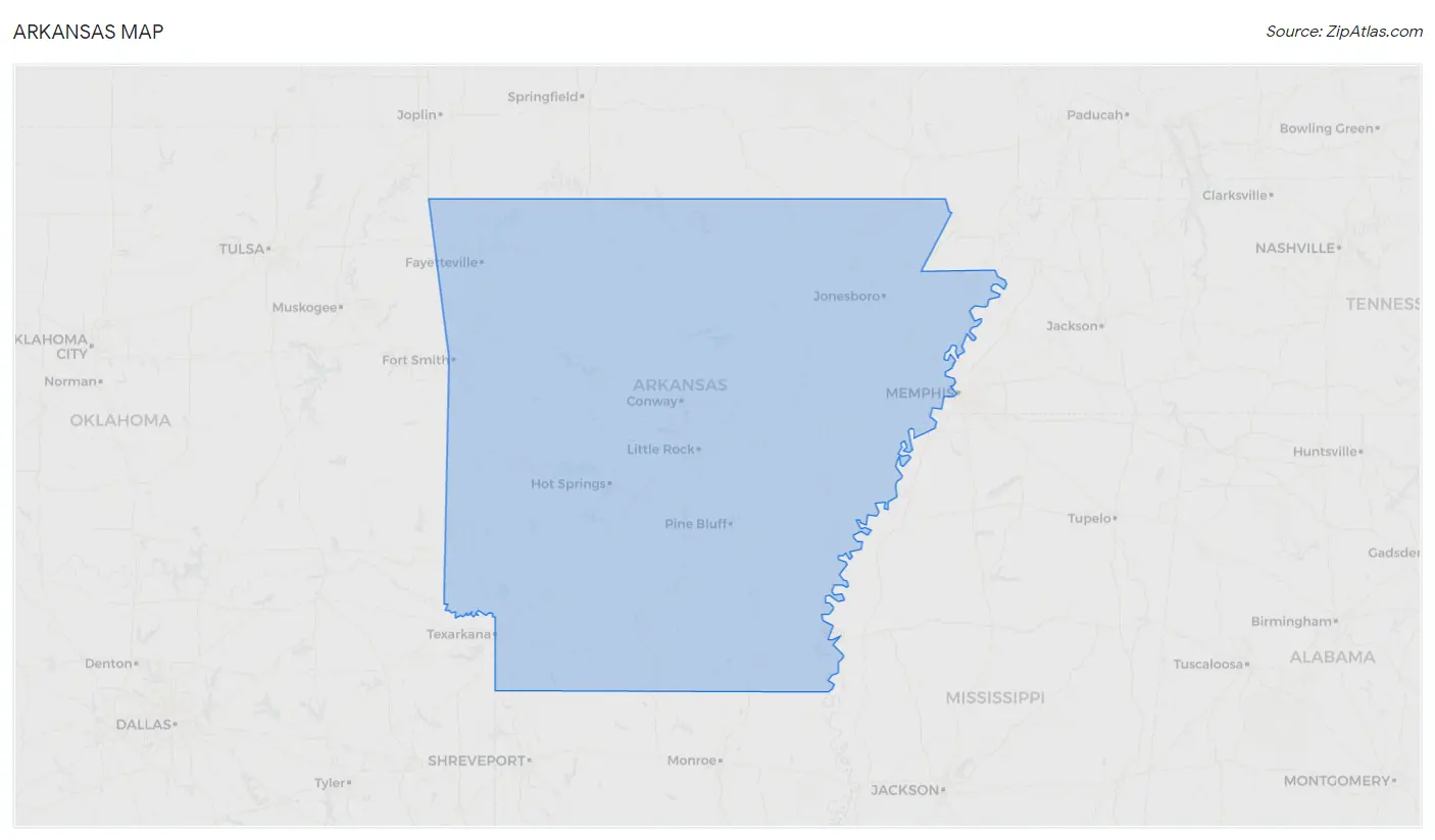 Arkansas Map