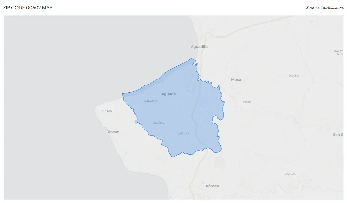 Zip Code 00602 Map