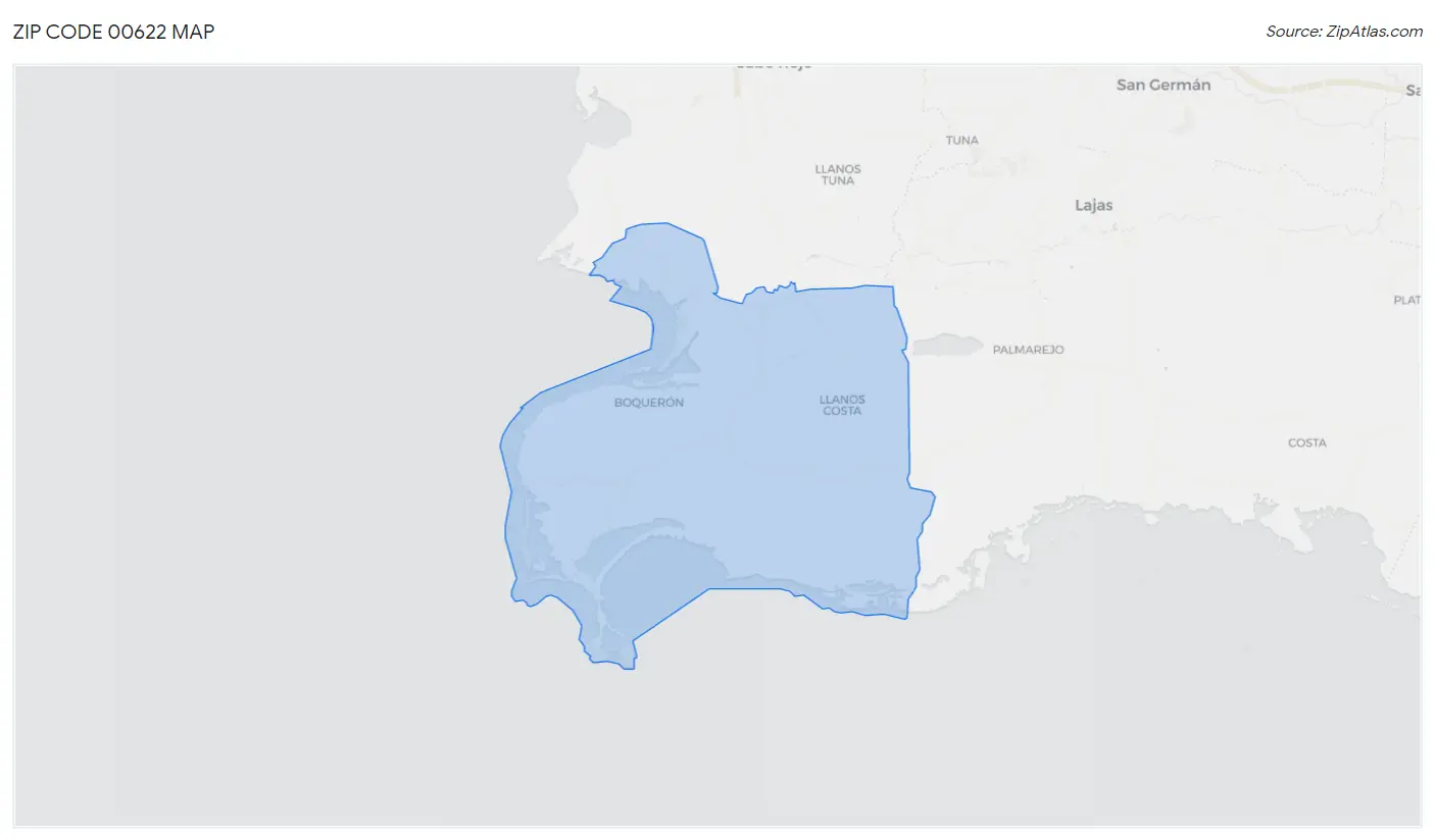 Zip Code 00622 Map