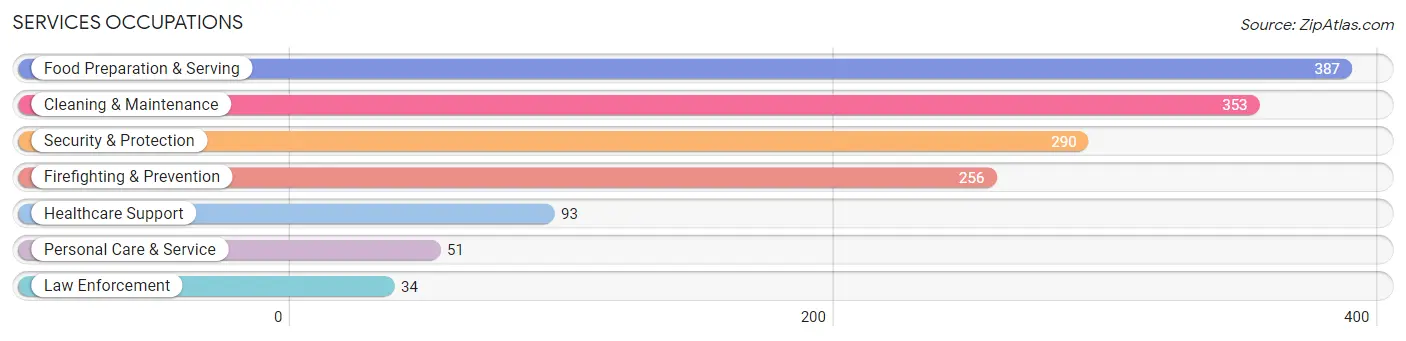 Services Occupations in Zip Code 00638