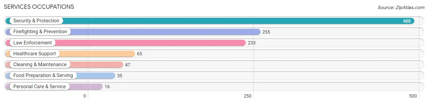 Services Occupations in Zip Code 00653