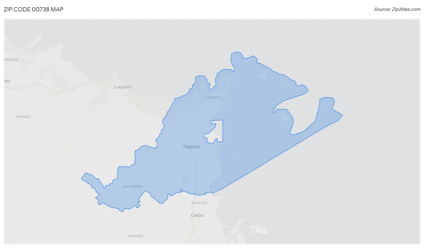 Zip Code 00738 Map