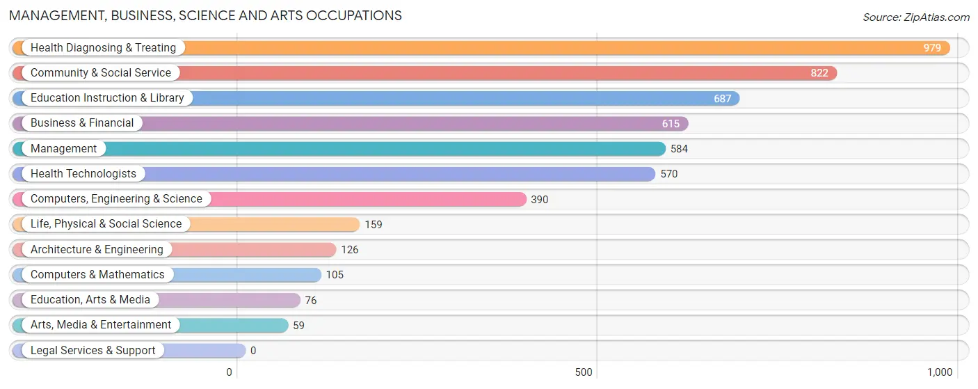 Management, Business, Science and Arts Occupations in Zip Code 00754