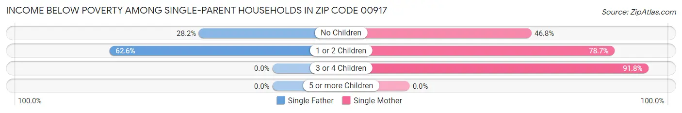 Income Below Poverty Among Single-Parent Households in Zip Code 00917