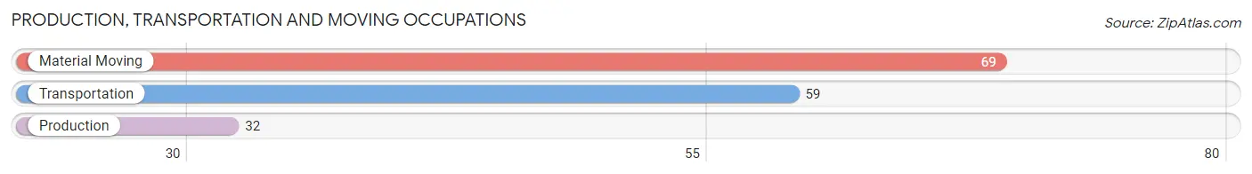 Production, Transportation and Moving Occupations in Zip Code 00965