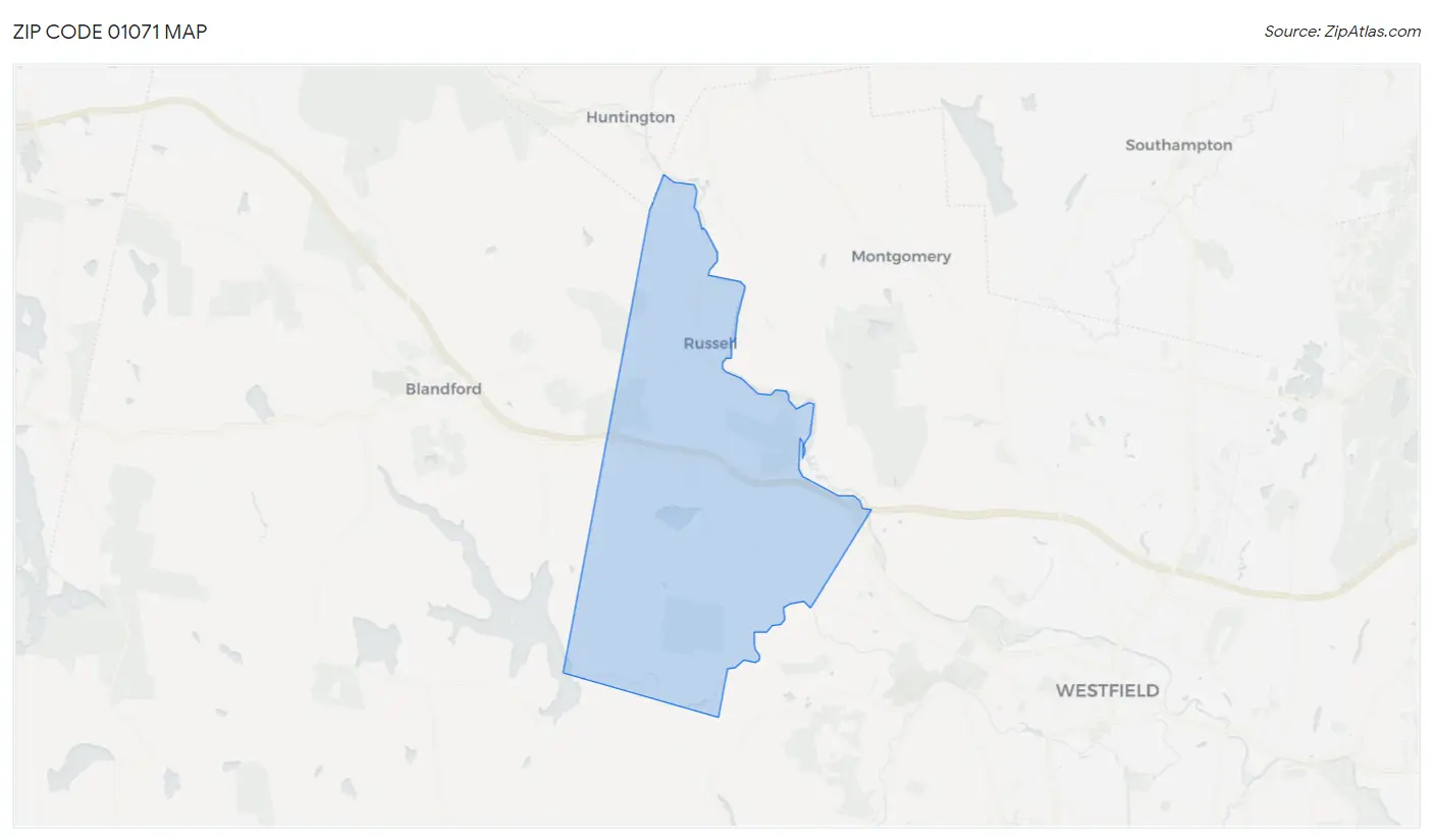 Zip Code 01071 Map