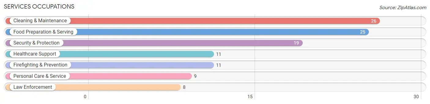 Services Occupations in Zip Code 01072