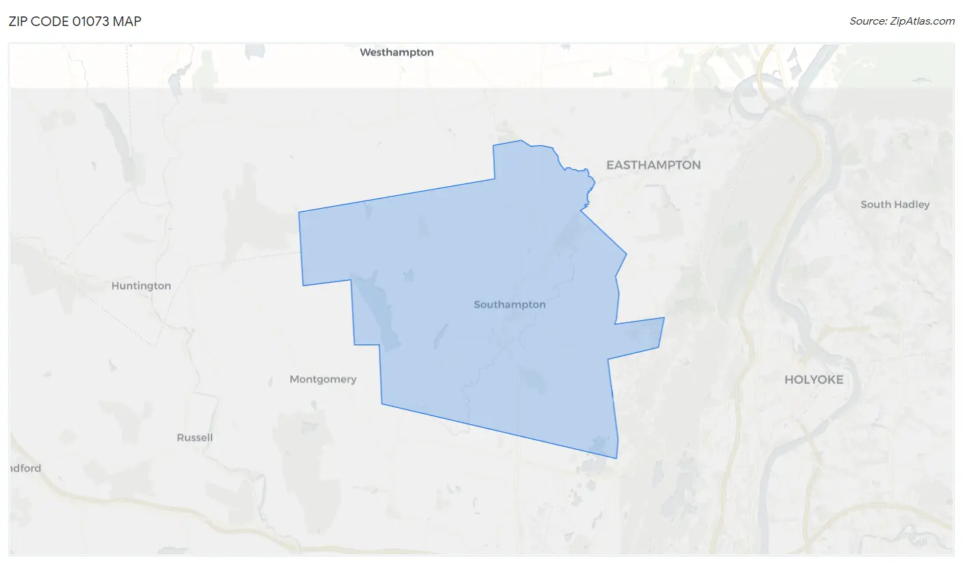 Zip Code 01073 Map