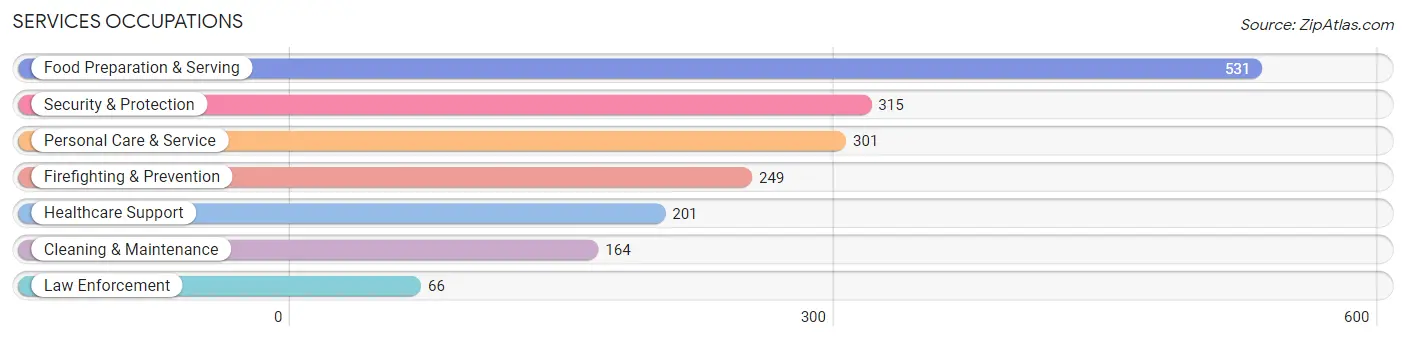 Services Occupations in Zip Code 01075