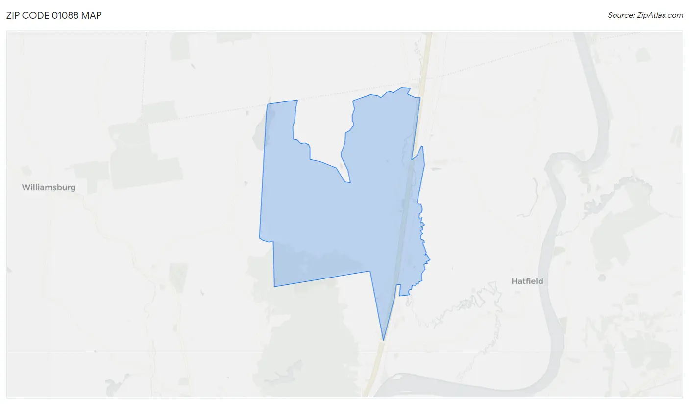 Zip Code 01088 Map