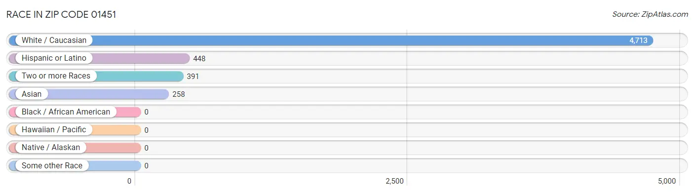 Race in Zip Code 01451