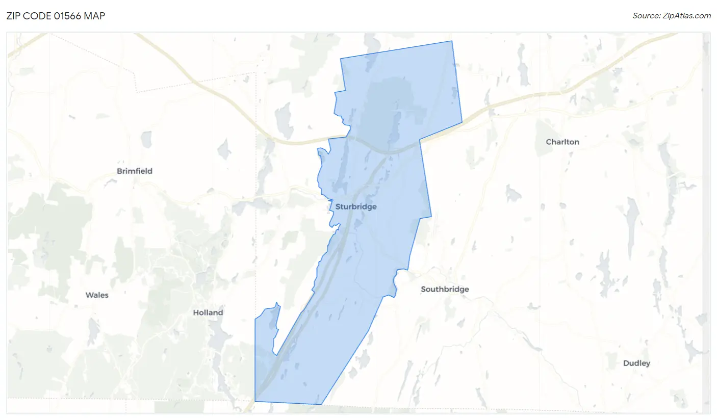 Zip Code 01566 Map