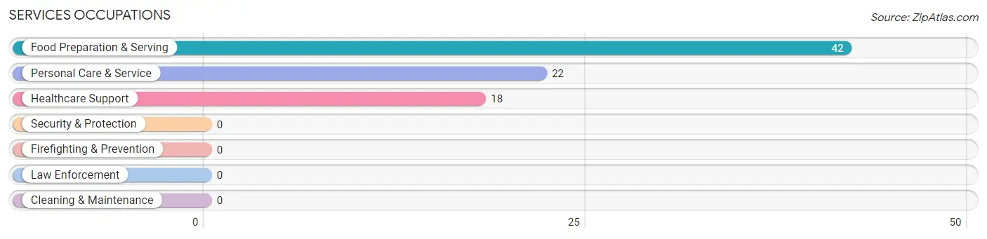 Services Occupations in Zip Code 02110