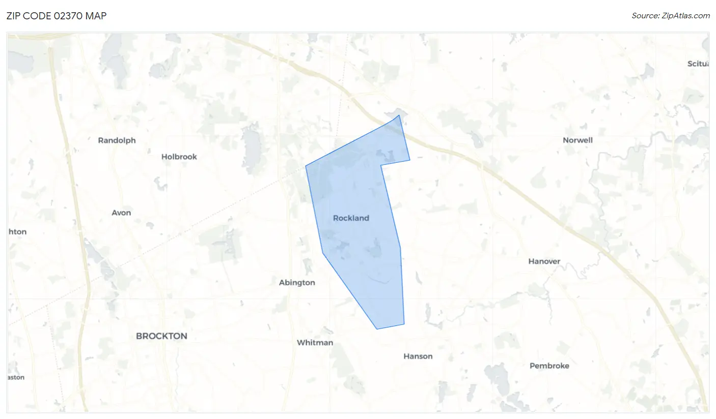 Zip Code 02370 Map