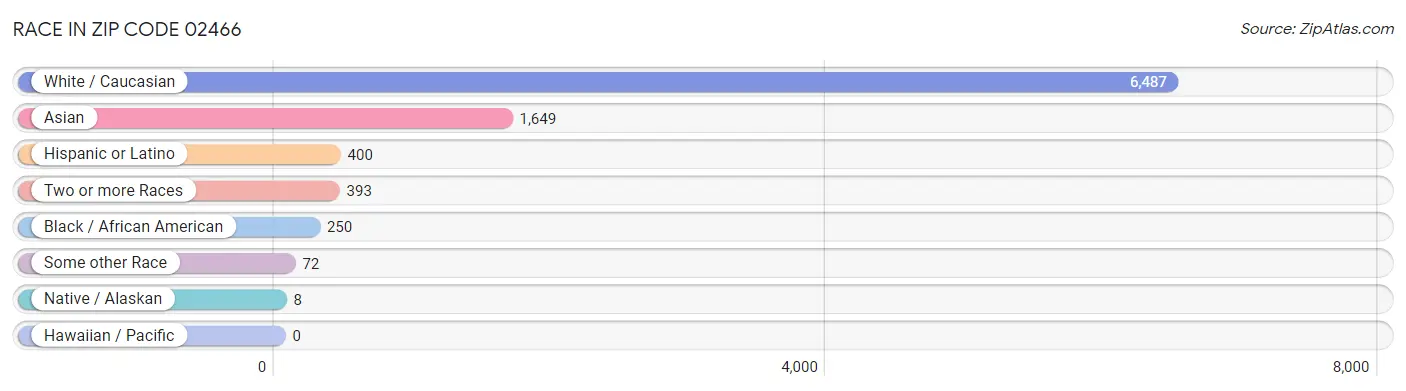 Race in Zip Code 02466