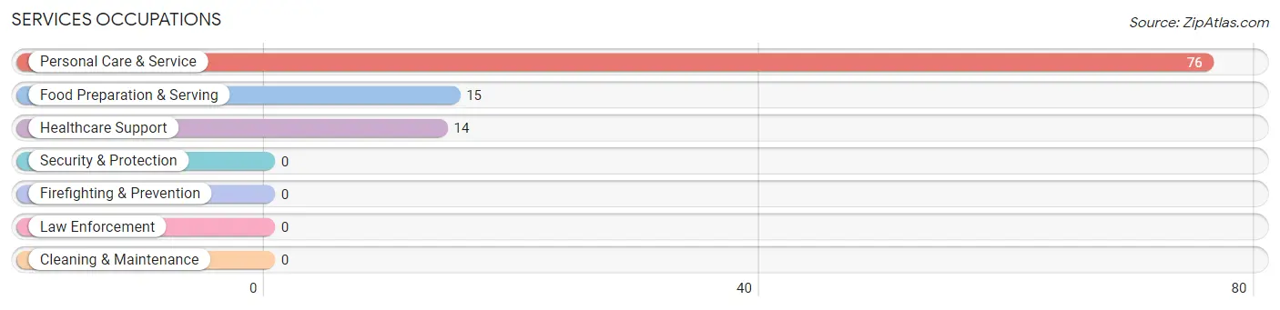 Services Occupations in Zip Code 02468