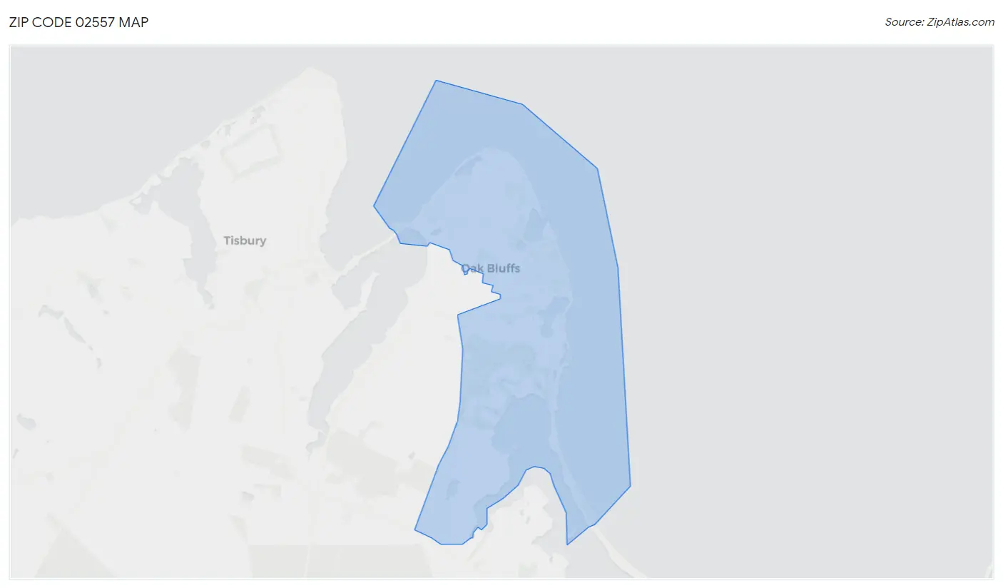 Zip Code 02557 Map