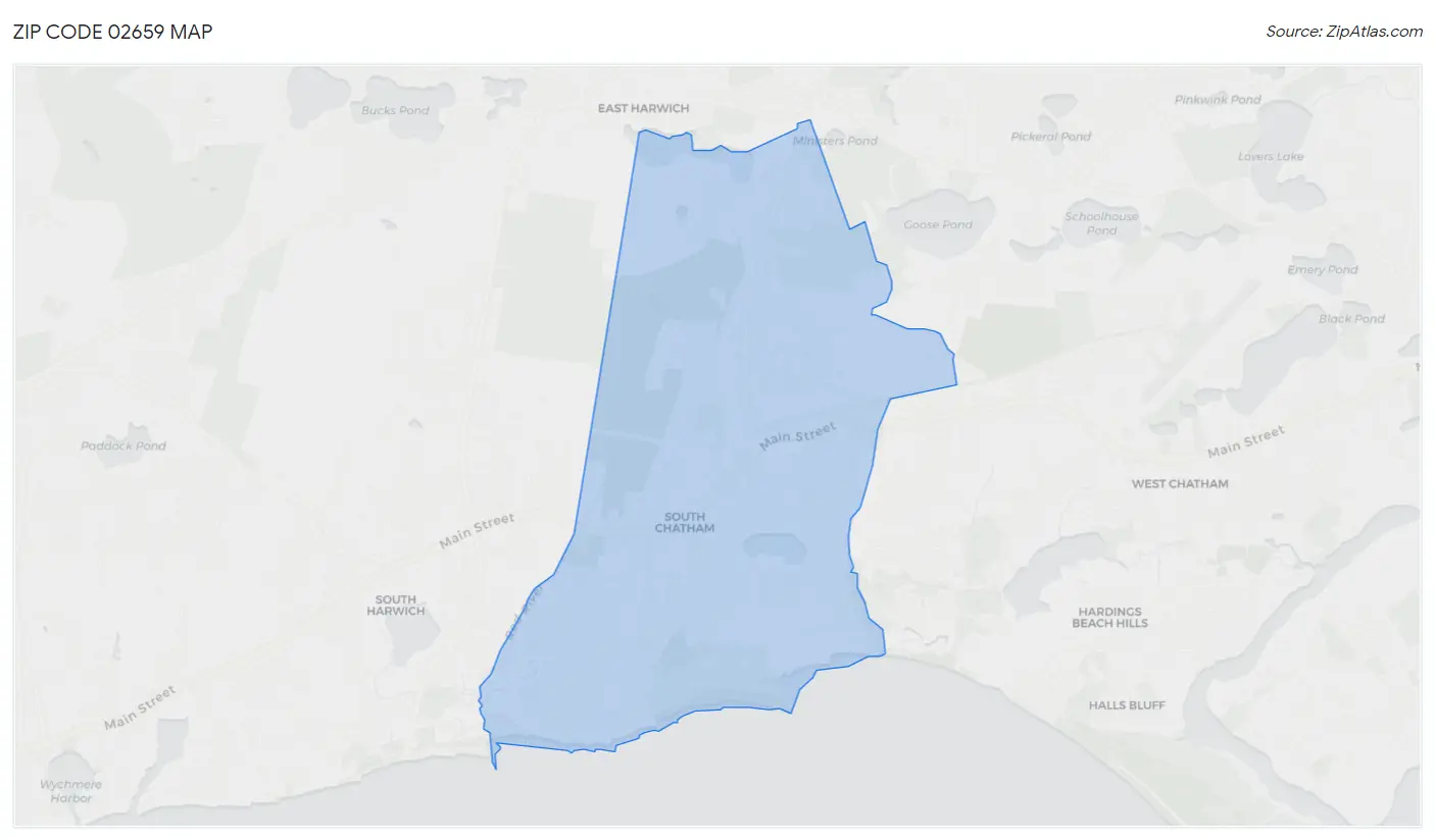 Zip Code 02659 Map