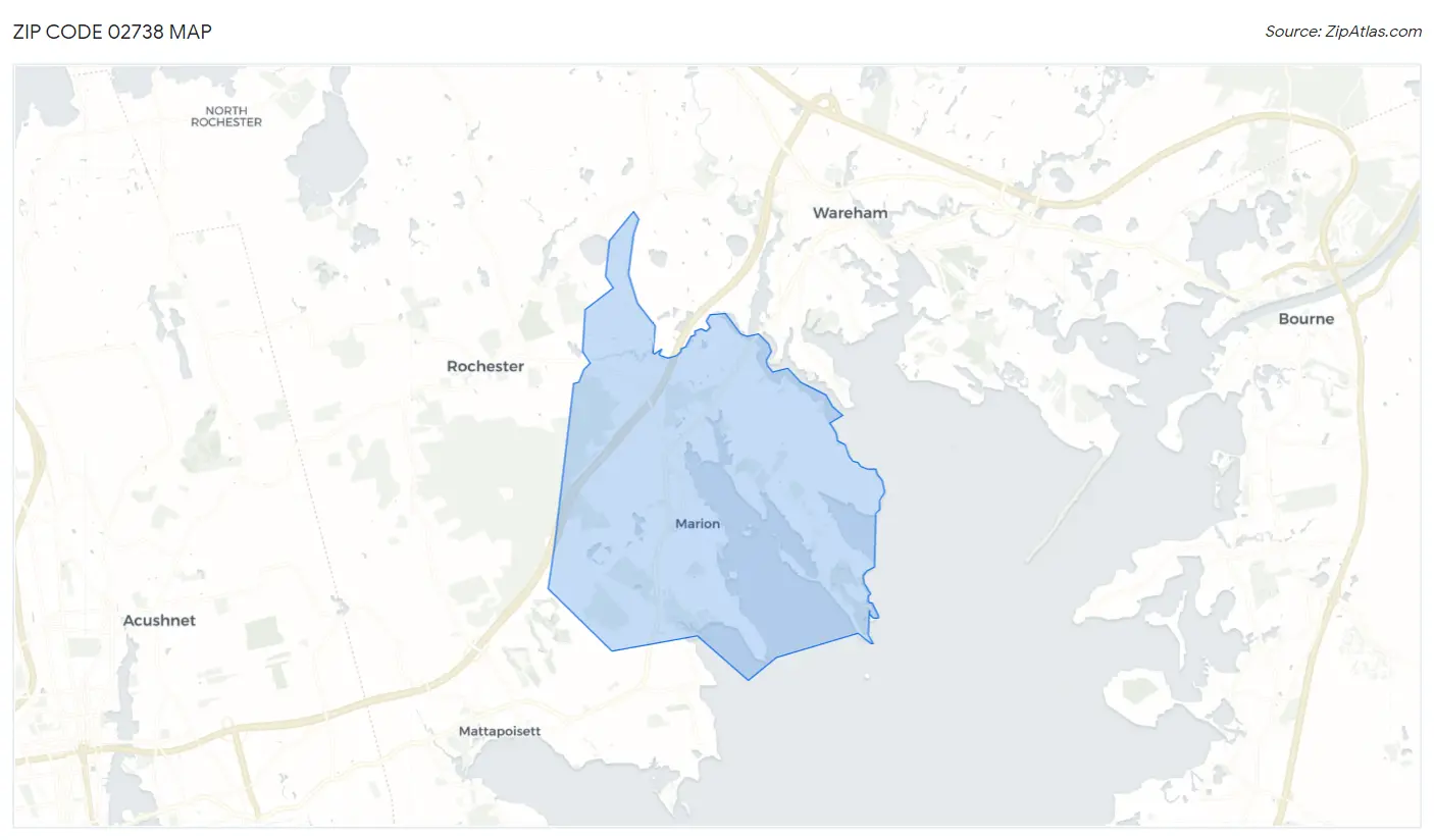 Zip Code 02738 Map