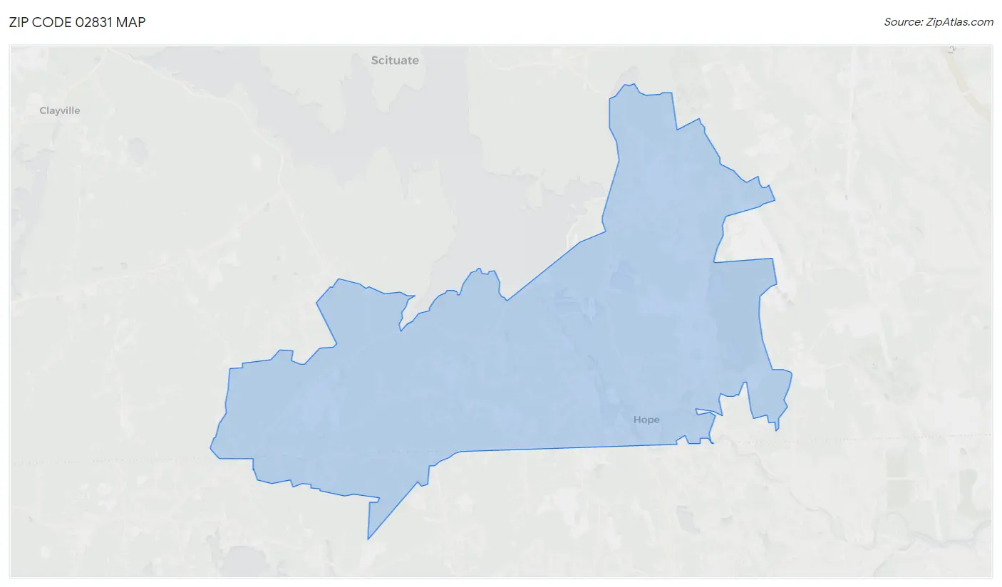 Zip Code 02831 Map