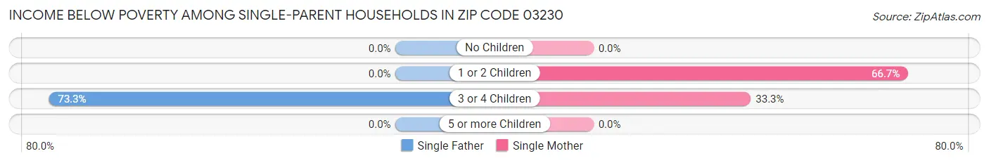 Income Below Poverty Among Single-Parent Households in Zip Code 03230