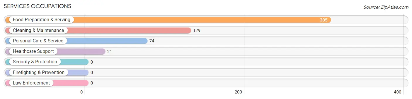 Services Occupations in Zip Code 03253