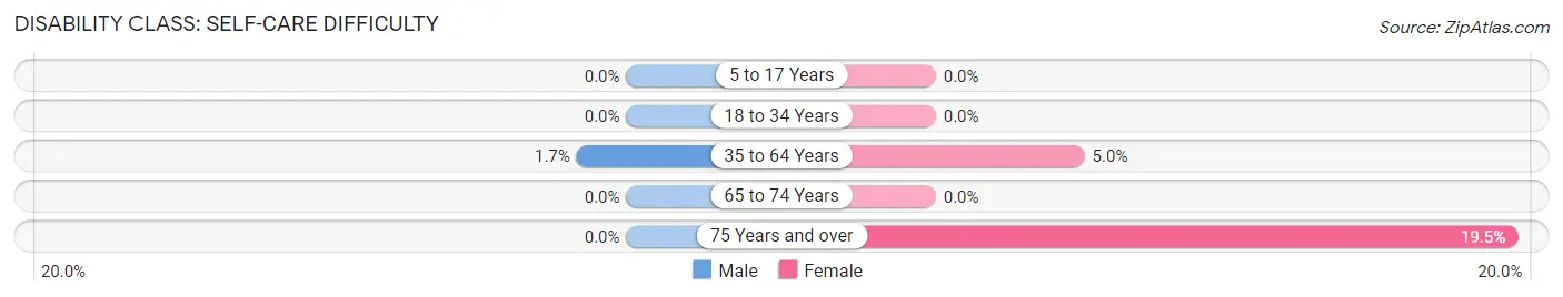 Disability in Zip Code 03263: <span>Self-Care Difficulty</span>