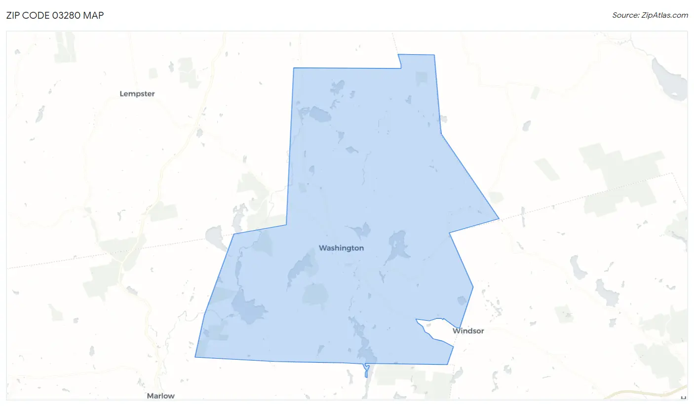 Zip Code 03280 Map