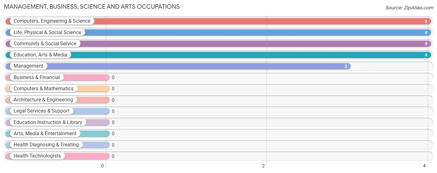 Management, Business, Science and Arts Occupations in Zip Code 03293