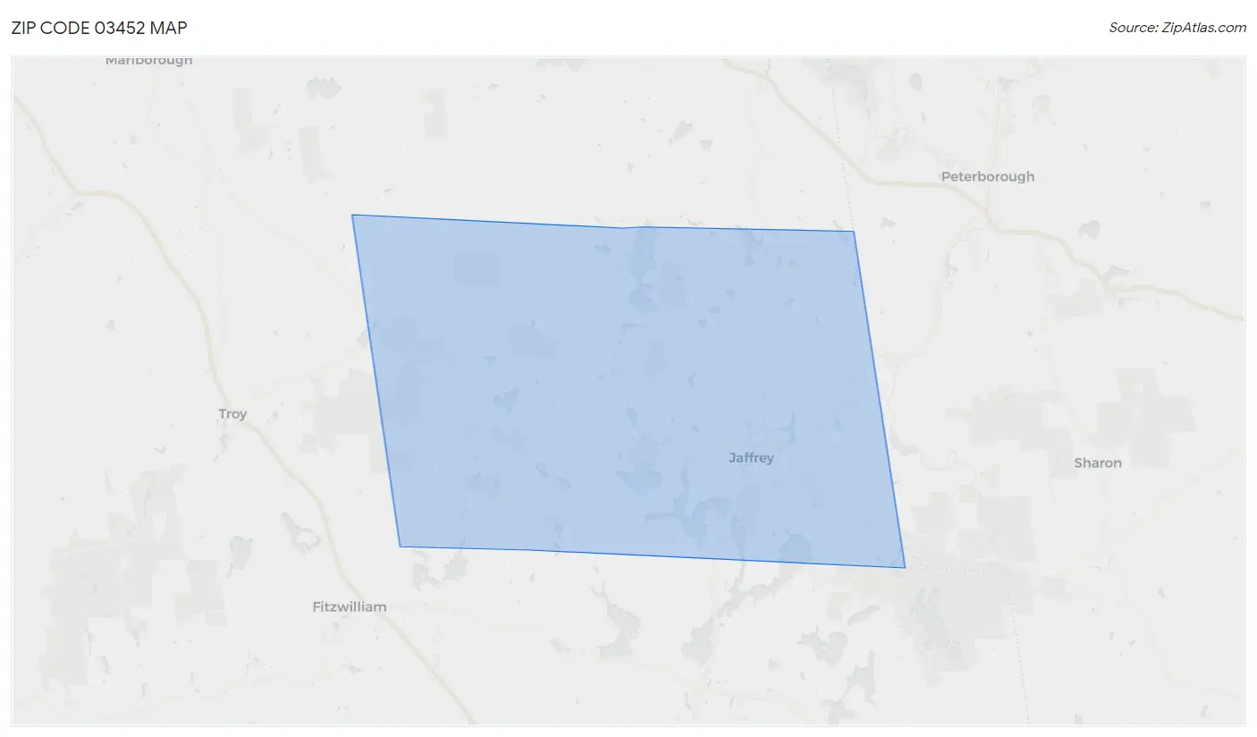 Zip Code 03452 Map