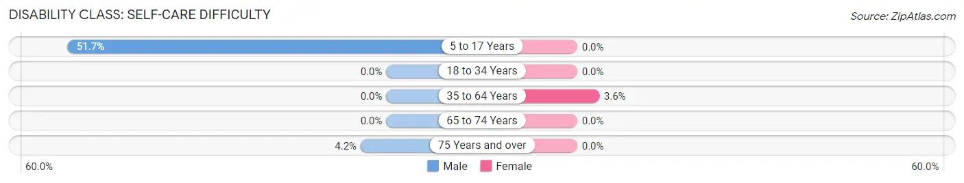 Disability in Zip Code 03579: <span>Self-Care Difficulty</span>