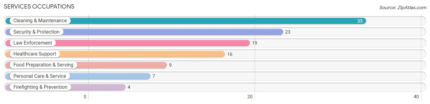 Services Occupations in Zip Code 03592