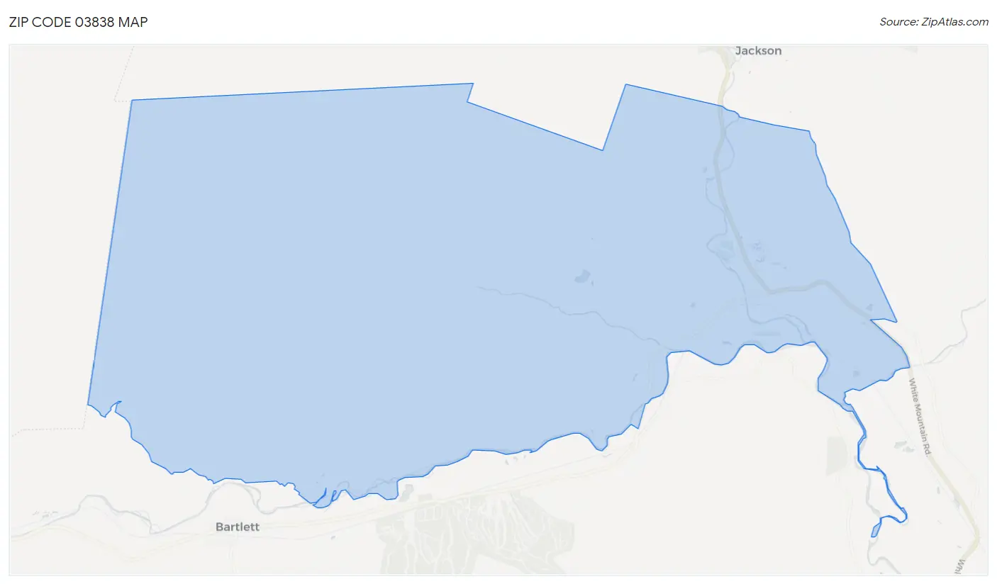 Zip Code 03838 Map