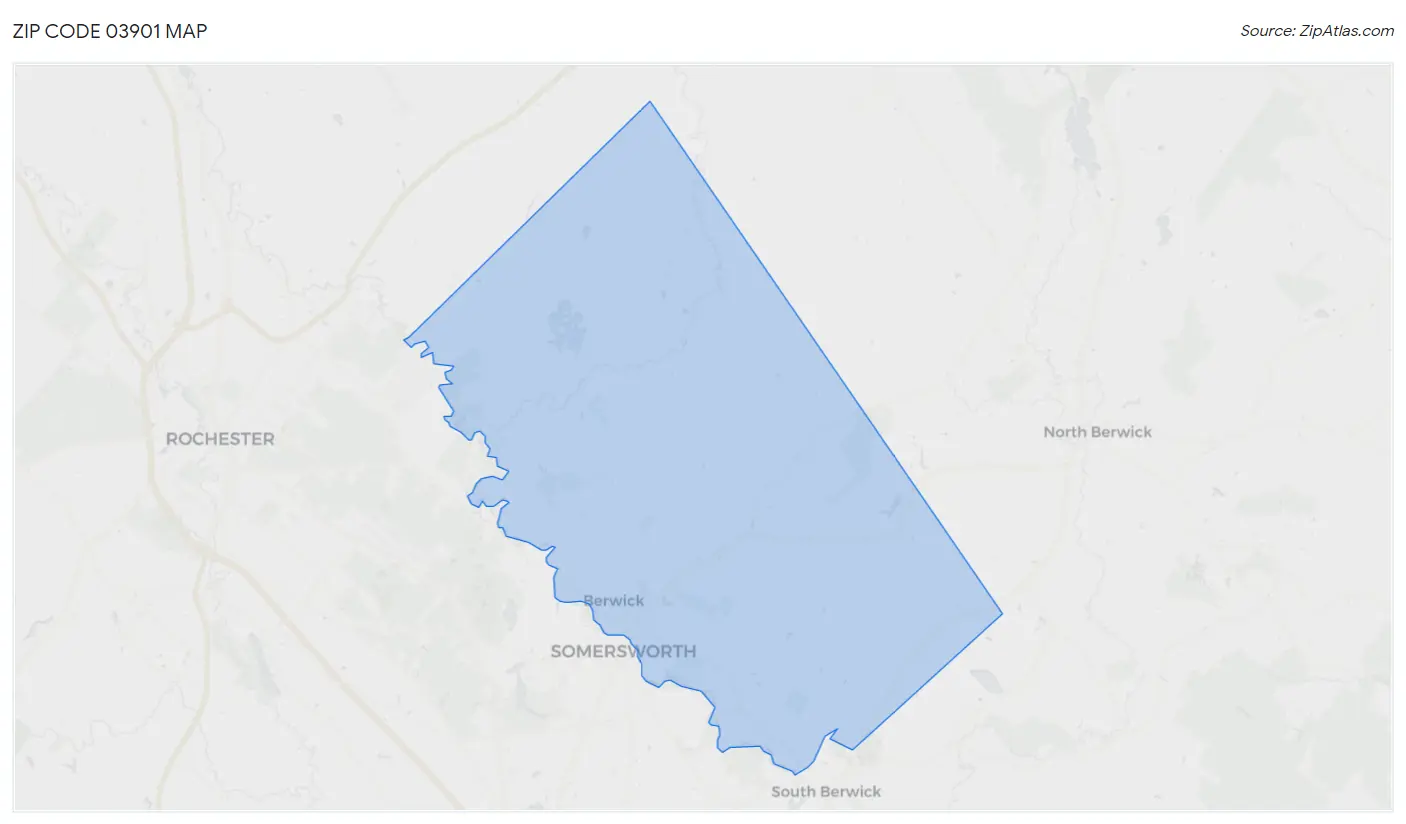 Zip Code 03901 Map