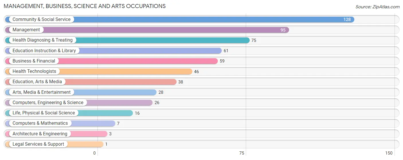 Management, Business, Science and Arts Occupations in Zip Code 04048