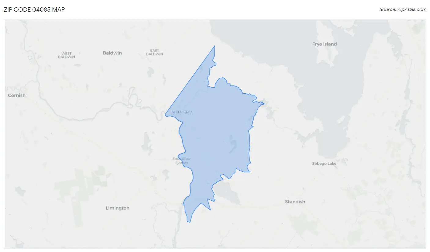 Zip Code 04085 Map