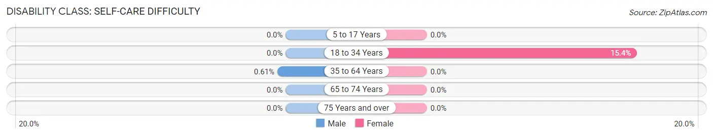 Disability in Zip Code 04085: <span>Self-Care Difficulty</span>