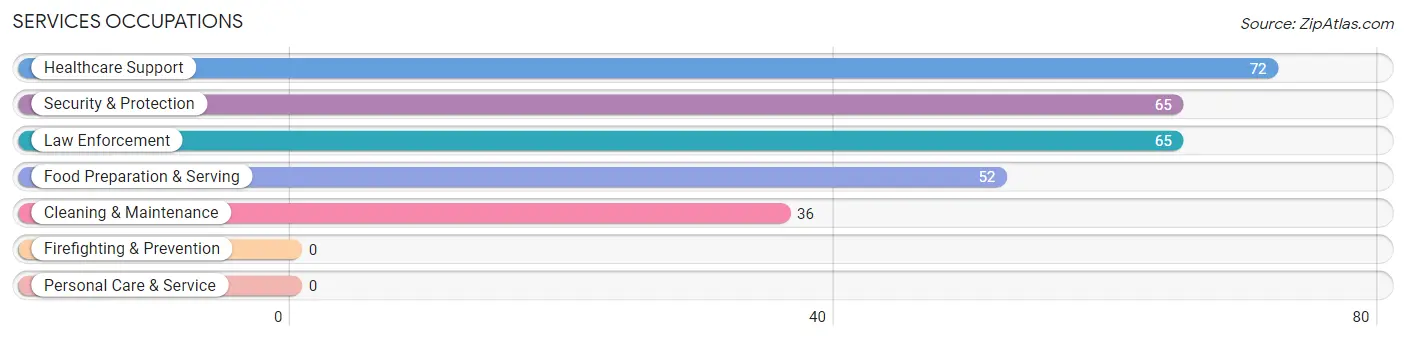 Services Occupations in Zip Code 04085